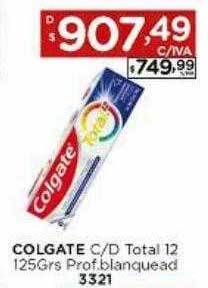Hipermay Colgate c d total 12 prof blanquead oferta