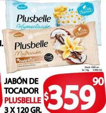 Supermercados Mariano Max Jabón de tocador plusbelle oferta