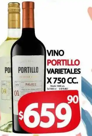 Supermercados Mariano Max Vino portillo varietales x 750 cc oferta