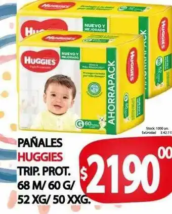 Supermercados Mariano Max Pañales huggies trip.prot. oferta