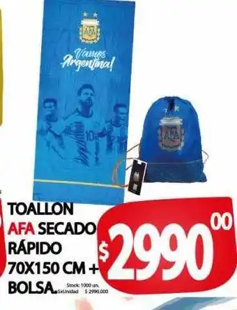 Supermercados Mariano Max Toallon afa secado rápido bolsa oferta