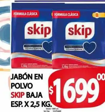 Supermercados Mariano Max Jabón en polvo skip baja esp. oferta
