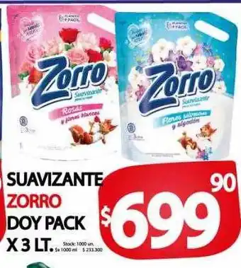 Suavizante zorro doy pack