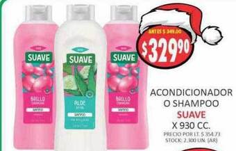 Supermercados Becerra Acondicionador o shampoo suave oferta