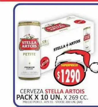 Supermercados Becerra Cerveza stella artois oferta