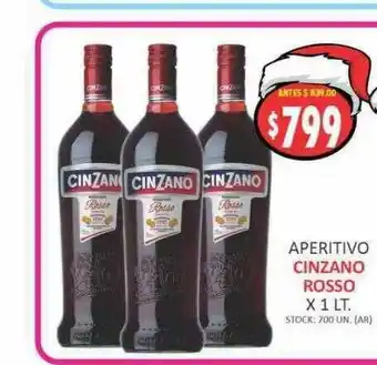 Supermercados Becerra Aperitivo cinzano rosso oferta