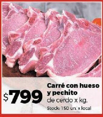 Disco Carré con hueso y pechito de cerdo kg oferta