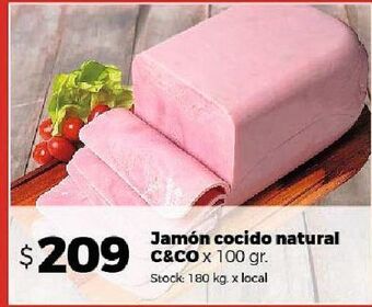 Disco Jamón cocido natural cuisine&co. 100g oferta
