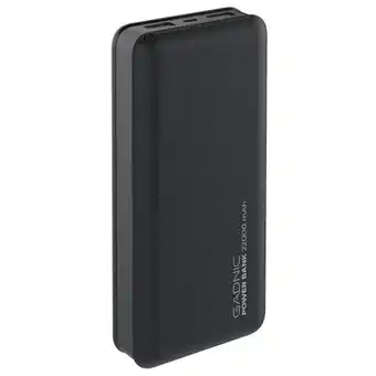 Frávega Cargador portátil gadnic energy power 22000 mah 2 usb carga rápida oferta