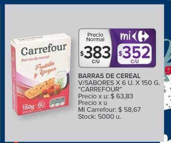 Carrefour Market Barras de cereal v-sabores oferta