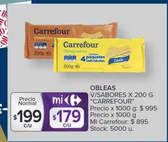 Carrefour Market Obleas v-sabores oferta