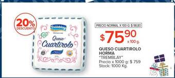 Carrefour Market Queso cuartirolo horma oferta