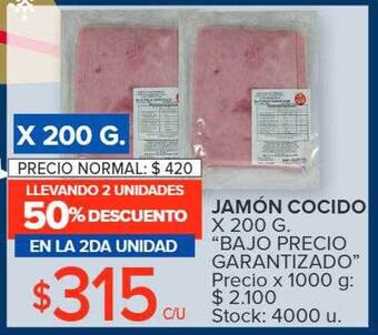 Carrefour Market Jamón cocido oferta