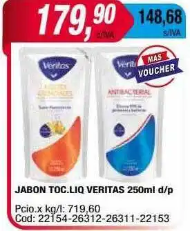 Maxiconsumo Jabon toc. liq veritas oferta