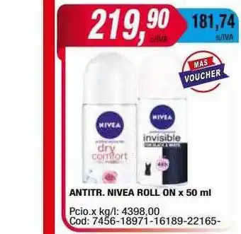 Maxiconsumo Antitr. nivea roll on oferta