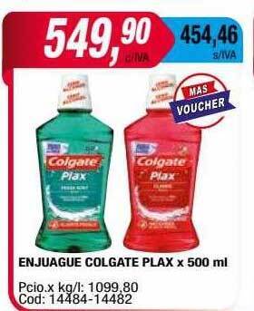 Maxiconsumo Enjuague colgate plax oferta
