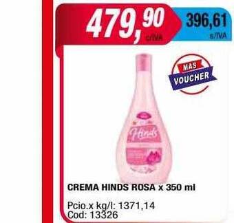 Maxiconsumo Crema hinds rosa oferta
