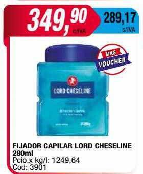 Maxiconsumo Fijador capilar lord cheseline oferta
