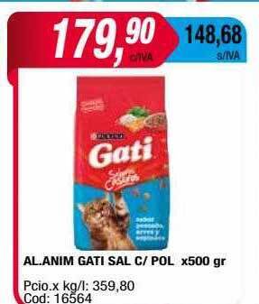 Maxiconsumo Al. anim gati sal c pol oferta