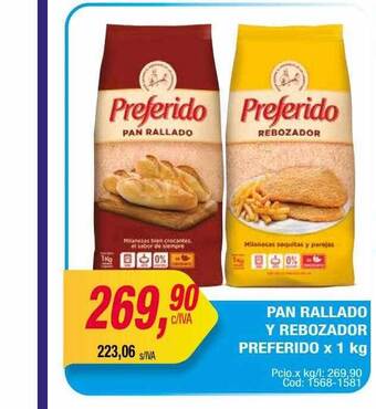 Maxiconsumo Pan rallado y rebozador preferido oferta