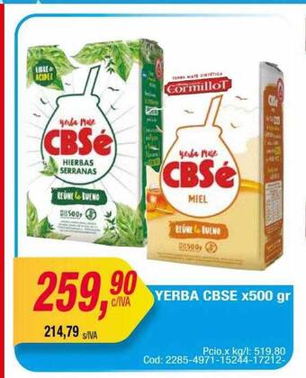 Maxiconsumo Yerba cbse oferta