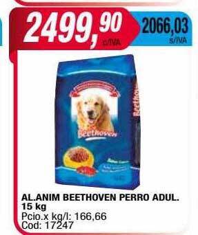 Maxiconsumo Al. anim beethoven perro adul oferta