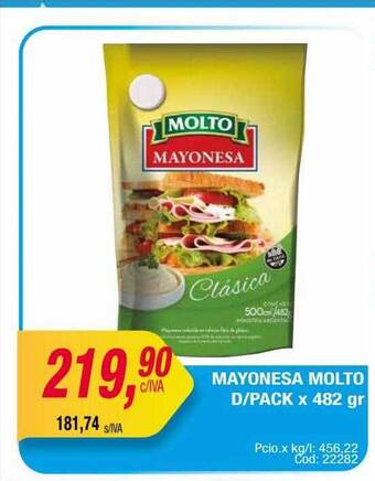 Maxiconsumo Mayonesa molto d pack oferta