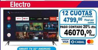 Maxiconsumo Smart tv 32 oferta