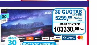 Maxiconsumo Smart tv 50 oferta