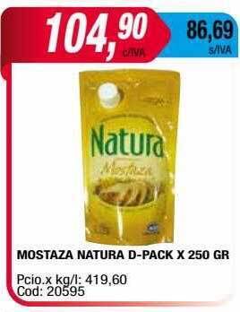 Maxiconsumo Mostaza natura d-pack oferta