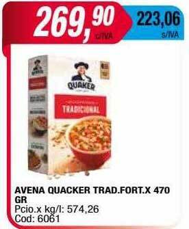 Maxiconsumo Avena quacker trad fort oferta