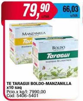 Maxiconsumo Te taragui boldo-manzanilla oferta