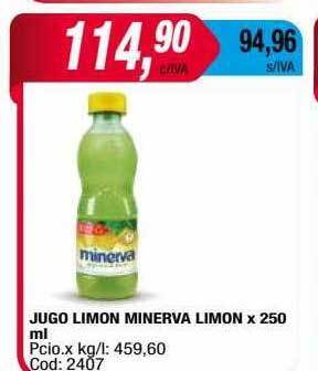 Maxiconsumo Jugo limon minerva limon oferta