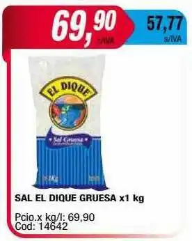 Maxiconsumo Sal el dique gruesa oferta