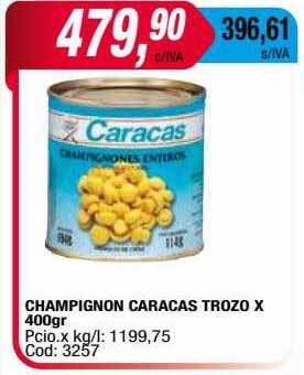 Maxiconsumo Champignon caracas trozo oferta