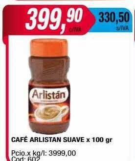 Maxiconsumo Café arlistan suave oferta
