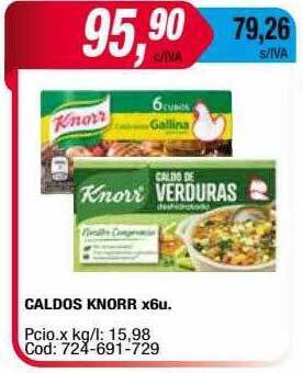 Maxiconsumo Caldos knorr oferta