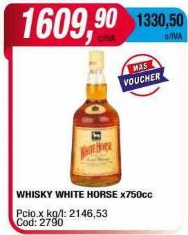 Maxiconsumo Whisky white horse oferta