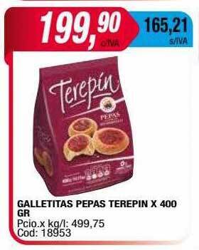 Maxiconsumo Galletitas pepas terepin oferta