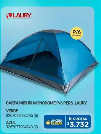 Carpa misuri mondome p 6 pers. laury