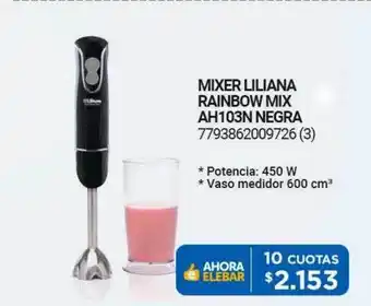 Punto Blu Mixer liliana rainbow mix ah103n negra oferta