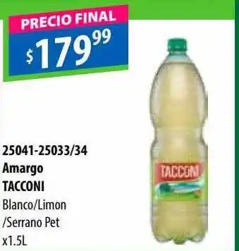 Micropack Amargo tacconi blanco limon serrano oferta