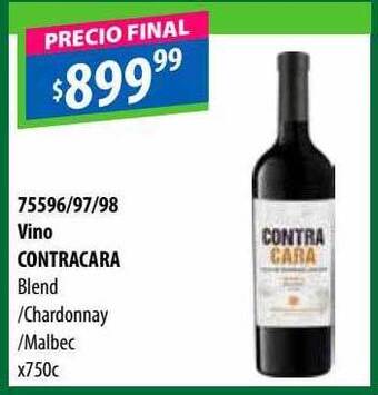 Micropack Vino contracara blend chardonnay malbec oferta