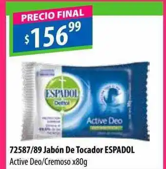 Micropack Jabón de tocador espadol active deo cremoso oferta