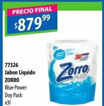 Micropack Jabon liquido zorro blue power oferta