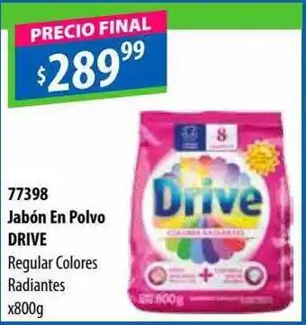 Micropack Jabón en polvo drive regular colores radiantes oferta