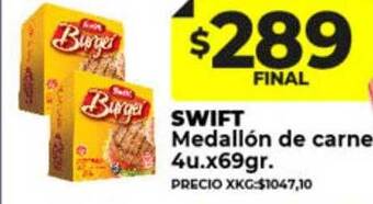 Supermayorista Vital Swift medallón de carne oferta