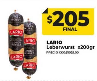 Supermayorista Vital Lario leberwurst oferta