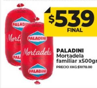 Supermayorista Vital Paladini mortadela familiar oferta