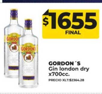 Supermayorista Vital Gordon's gin london dry oferta